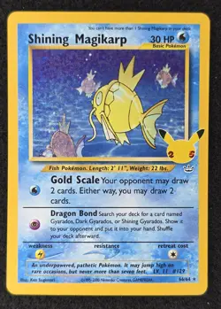 Pokemon TCG Shining Magikarp Card 66/64 Celebrations 25th Anniversary Edition - Image 2
