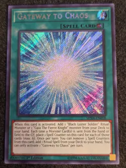 Gateway to Chaos - SHVA-EN058 - Secret Rare 1st Edition Yugioh Card Near Mint - Image 1