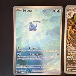 Pokemon TCG 6 Card Lot Twilight Masquerade Regular Phione Shiftry Chatot English - Image 2