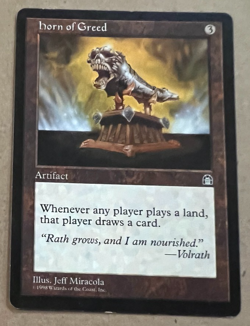 Horn of Greed - Stronghold - MTG - Magic the Gathering - Image 1
