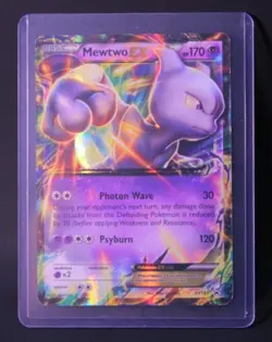 Pokemon Mewtwo EX XY183 Black Star Promo Ultra Rare Holo - LP - Image 1
