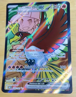 Ethan's Ho-Oh EX 209/182 Destined Rivals Ultra Rare Holo Pokemon Card^ - Image 1