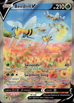Pokemon Beedrill V 161/189 Astral Radiance Alternate Art Rare Near Mint - Image 1
