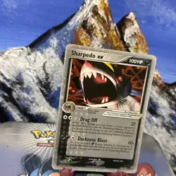 Sharpedo ex - 104/107 Pokemon Deoxys - Holo ✨ Crease - Image 2