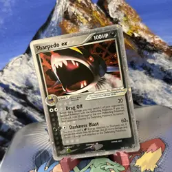 Sharpedo ex - 104/107 Pokemon Deoxys - Holo ✨ Crease - Image 3