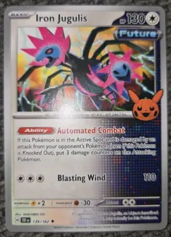 2024 Pokemon Nintendo Creatures Iron Jugulis 139/162 Trick Or Trade - Image 1
