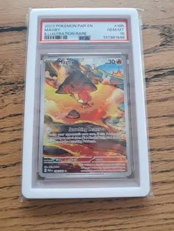 Pokemon TCG Magby 186/182 Paradox Rift Illustration Rare PSA 10 - Image 1