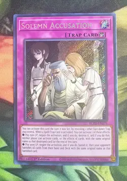 YuGiOh! TCG - Solemn Accusation - BLZD-EN079 - 1st Edition Secret Rare - NM - Image 1