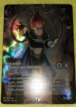 Disney Lorcana Wilds Unknown Syndrome - Out for Revenge - Enchanted 238/204 - Image 1