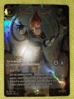Disney Lorcana Wilds Unknown Syndrome - Out for Revenge - Enchanted 238/204 - Image 2
