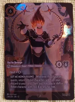 Disney Lorcana Wilds Unknown Syndrome - Out for Revenge - Enchanted 238/204 - Image 3