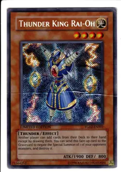 Thunder King Rai-Oh YG02-EN001 Yu-Gi-Oh! GX Manga Promotional Cards Limited... - Image 1