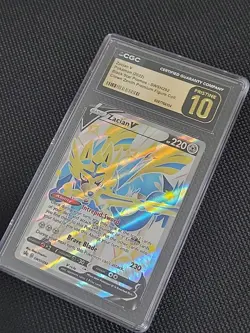 CGC Pristine 10, Zacian V SWSH292, Crown Zenith, Graded Pokemon Card - Image 2