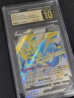 CGC Pristine 10, Zacian V SWSH292, Crown Zenith, Graded Pokemon Card - Image 3