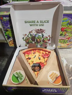 TMNT Pizza Box Bundle MTG Teenage Mutant Ninja Turtles BOX DICE 25 Land Cards - Image 2