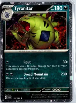 Tyranitar - (Cosmo Foil) Holo Promo Miscellaneous Cards & Products 135/193 NM - Image 1