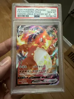 PSA 10 Charizard VMAX 002 Full Art Japanese SWSH Starter Set 2 Pokemon Card 2020 - Image 2