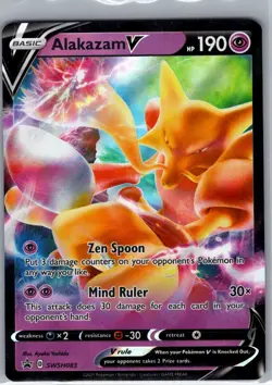 Alakazam V - SWSH083 SWSH: Sword & Shield Promo Cards - Pokemon Card - NM - Image 1