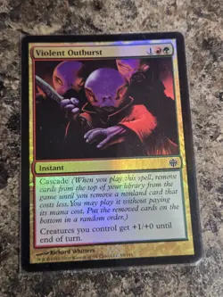 Magic The Gathering 4x Foil Violent Ourburst Alara Reborn LP *SHIPS NOW* - Image 3