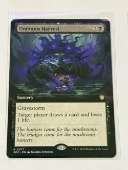 Ominous Harvest Extended Art Secrets of Strixhaven Commander 77 - Image 1