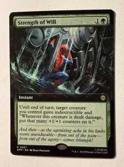 Strength of Will (Extended Art) #267 (NM) Spider-Man SPM Magic MTG - Image 1