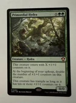 Primordial Hydra #284 (NM) Commander: Secrets of Strixhaven SOC Magic MTG - Image 1