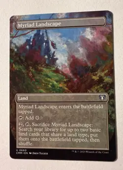 Myriad Landscape ** Borderless #660 ** Commander Masters - CMM NM MTG - Image 1