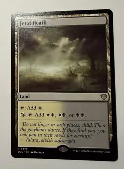 Fetid Heath 372 SOC Commander: Secrets of Strixhaven Magic MTG NM - Image 1