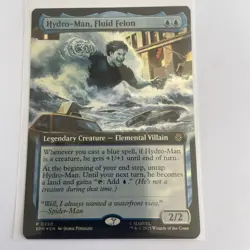MTG: Hydro-Man, Fluid Felon 0250 (Foil Borderless) - Spider-Man Rare NM - Image 1