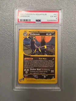 2003 Pokemon Aquapolis 41 Umbreon PSA 6 144039699 - Image 1