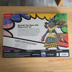 Pokemon TCG Ascended Heroes Mega Lucario Premium Poster Collection Box New UK - Image 2