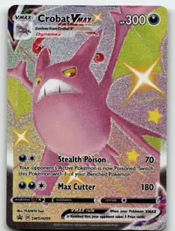 CROBAT VMAX SWSH099 PROMO SWORD & SHIELD PROMO POKEMON NEAR MINT - Image 2