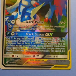 Pokemon Greninja & Zoroark GX 201/214 SM-Unbroken Bonds TAG TEAM Alt Full Art - Image 3