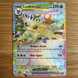 Pokemon - Leafeon ex - 006/131 - SV Prismatic Evolutions - Half Art - Image 1