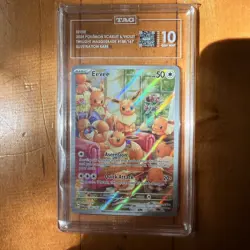 TAG GEM MINT 10 20th 2024 Pokemon Twilight Masquerade Eevee 188/167 SV06 Holo IR - Image 2