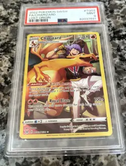 2022 Pokemon SWSH Lost Origin Charizard Trainer Gallery Ultra Rare #TG03 PSA 9 - Image 1