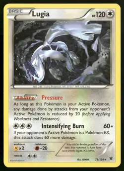Lugia Rare XY - Fates Collide 78/124 LP-NM Pokemon TCG - Image 1