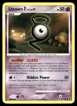 UNOWN [G] - 57/106 Uncommon Great Encounters Pokemon LP - Image 1