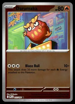 DARUMAKA - 015/094 Common Phantasmal Flames Pokemon Reverse Holo NM - Image 1