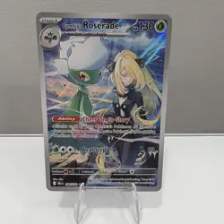 Pokemon TCG Cynthia's Roserade 184/182 SV10 Destined Rivals Holo Rare 130 HP En… - Image 1