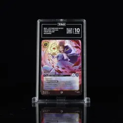 2025 DISNEY LORCANA EN 9-FABLED ENCHANTED BELLE - ACCOMPLISHED MYSTIC TAG 10 - Image 1