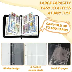 For Pokemon Trading Cards Album Folder 400/900 Pockets Card Binder Holder Gifts - Image 4
