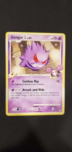 Pokemon TCG Gengar GL 40/111 DPP Rising Rivals Regular Uncommon Card EN 2009 - Image 1