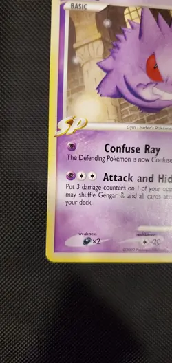 Pokemon TCG Gengar GL 40/111 DPP Rising Rivals Regular Uncommon Card EN 2009 - Image 5