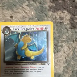 Dark Dragonite Holo Rare 5/82 Team Rocket Pokemon TCG Card 2000 - Image 3