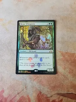 Beast Whisperer FOIL PROMO Guilds Of Ravnica MTG LP - Image 1