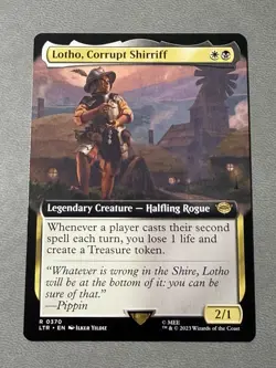 MTG Lotho, Corrupt Shirriff - Extended Art, NM-Mint, Universes Beyond: LTR - Image 1