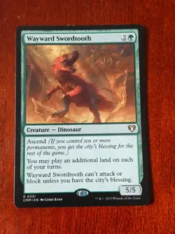 Wayward Swordtooth, Commander Masters, Magic MTG NM - Image 1