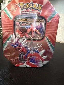 Pokemon TCG Paldea Legends Koraidon ex Tin Sealed Scarlet Violet 4 Booster Packs - Image 2