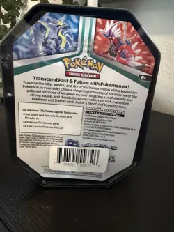 Pokemon TCG Paldea Legends Koraidon ex Tin Sealed Scarlet Violet 4 Booster Packs - Image 3